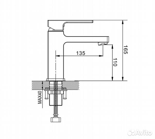 Смеситель для раковины с гигиеническим душем Shevanik S8271H, черный