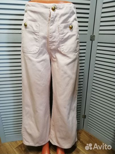 Джинсы женские широкие zara размер 44