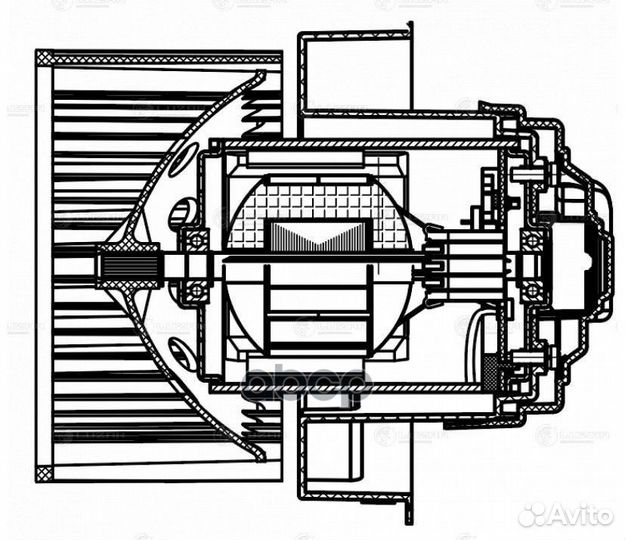 Э/вентилятор отоп. для а/м Renault Arkana (19)