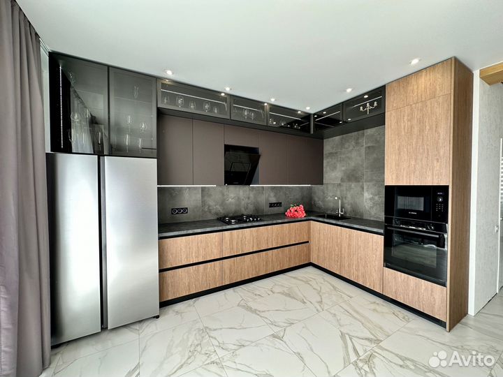 Прямая кухня на заказ. Фабрика