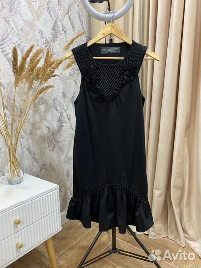 Платье вечернее нарядное черное Zara 44 размер