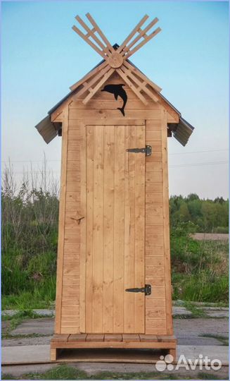 Дачный туалет с кошкой UYH