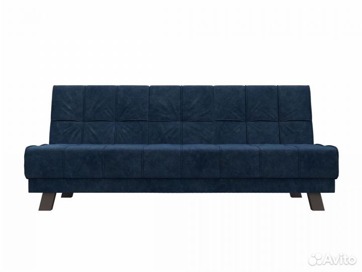 Диван прямой Винсент, велюр, brut 11 синий. Москва