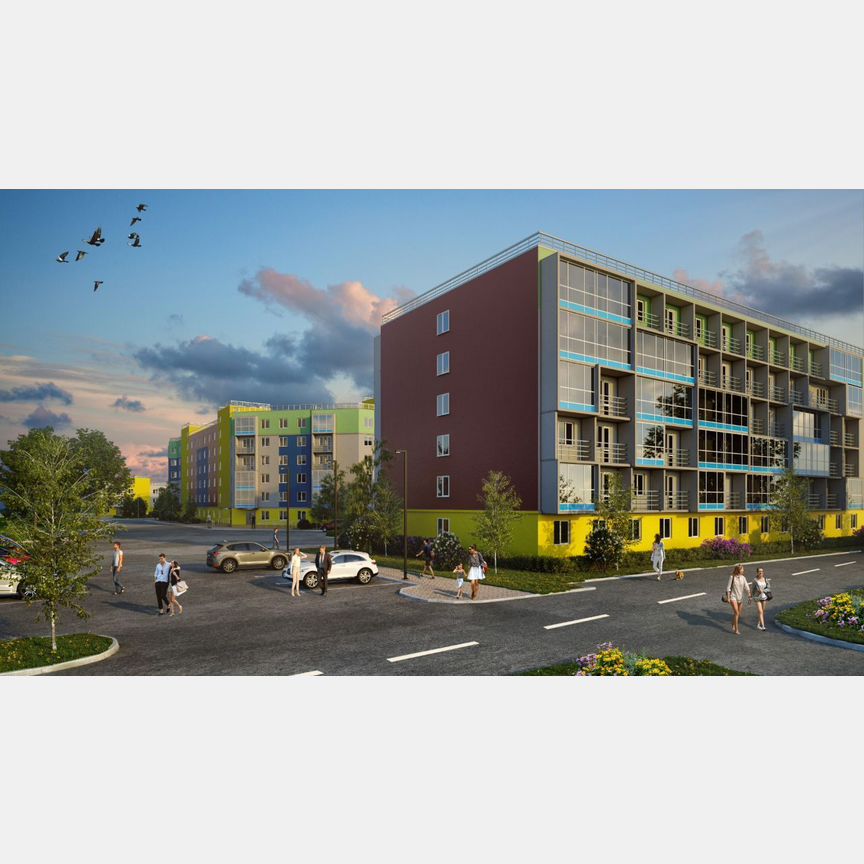 2-к. квартира, 68,4 м², 5/6 эт.
