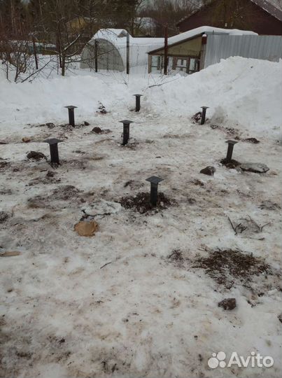 Монтаж винтовых свай