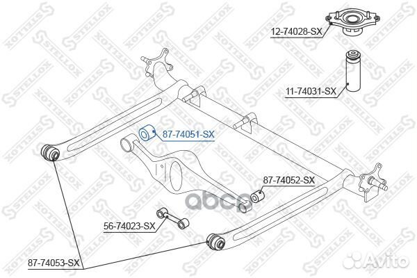 Сайлентблок зад. попереч. тягиNissan Almera N1