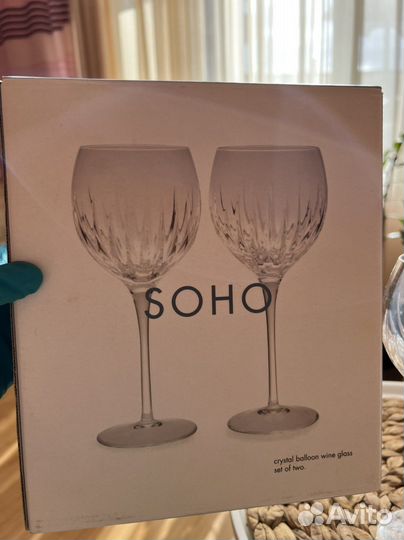 Бокалы хрустальные для вина reed & burton soho