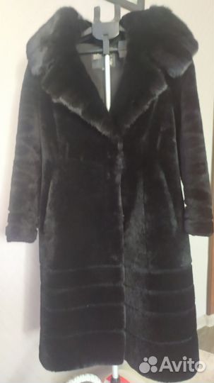 Шуба мутоновая с норкой 44-46