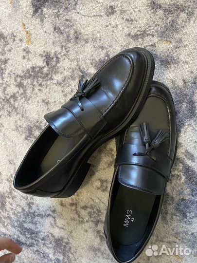 Лоферы кожаные 43