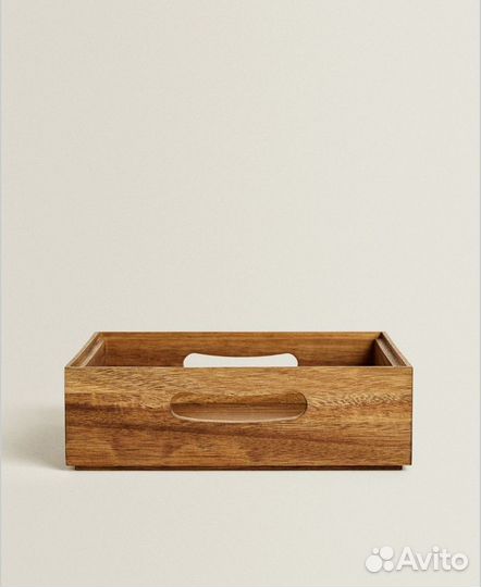 Ящик для хранения zara home из дерева