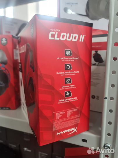 Игровые наушники HyperX Cloud II KHX-hscp-RD 7.1