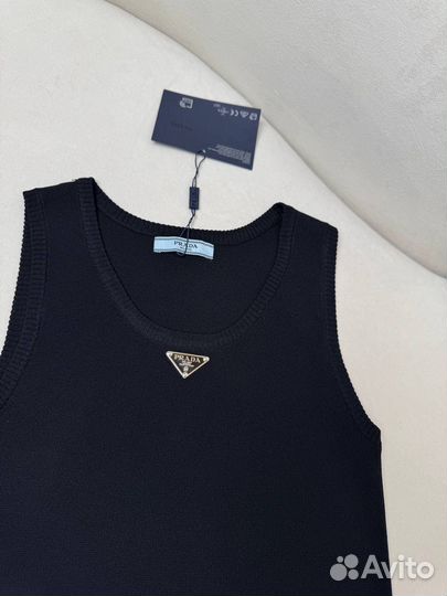 Майка трикотажная prada 2 цвета