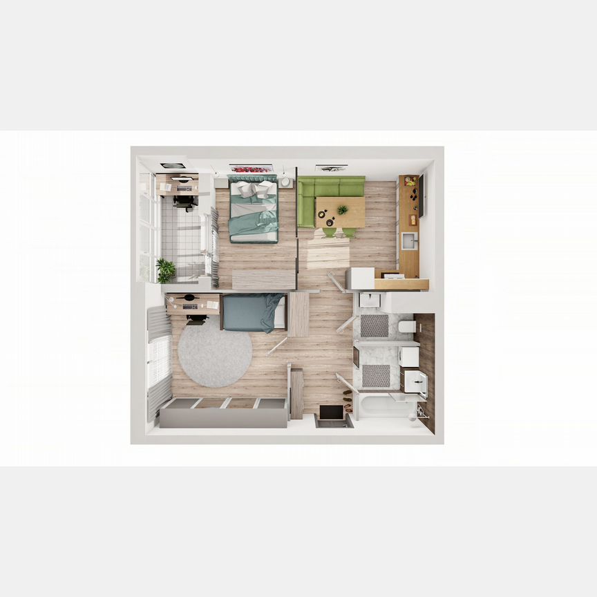 2-к. квартира, 53 м², 3/8 эт.