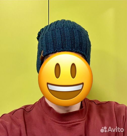 Мужская зимняя шапка шерсть ягненка