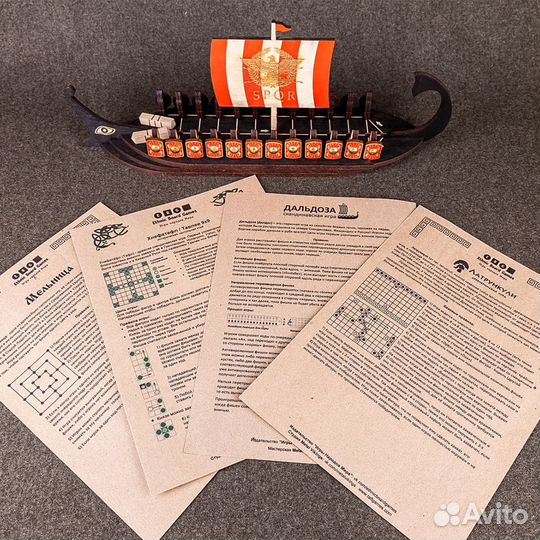 Римская трирема корабль и 4в1 настольные игры