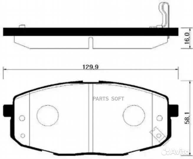 HSB HP1020 Колодки тормозные дисковые