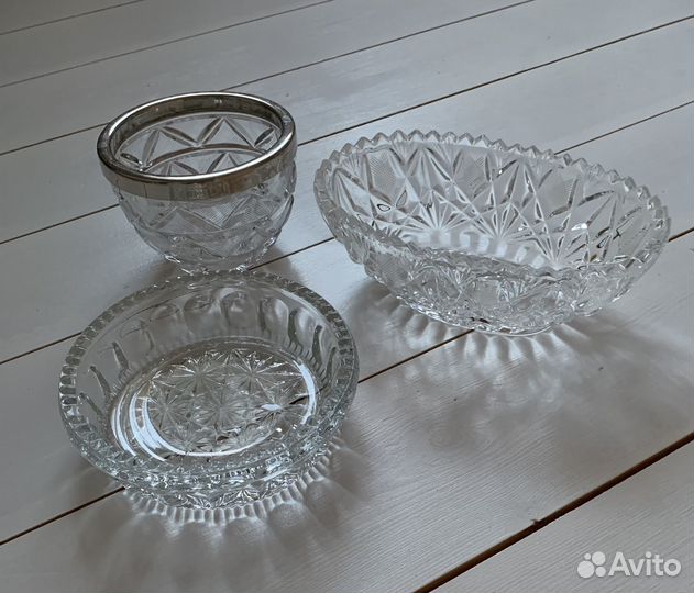 Салатница хрусталь СССР