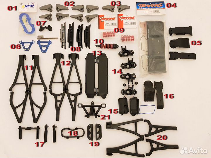 Запчасти для Traxxas E-revo 1/10