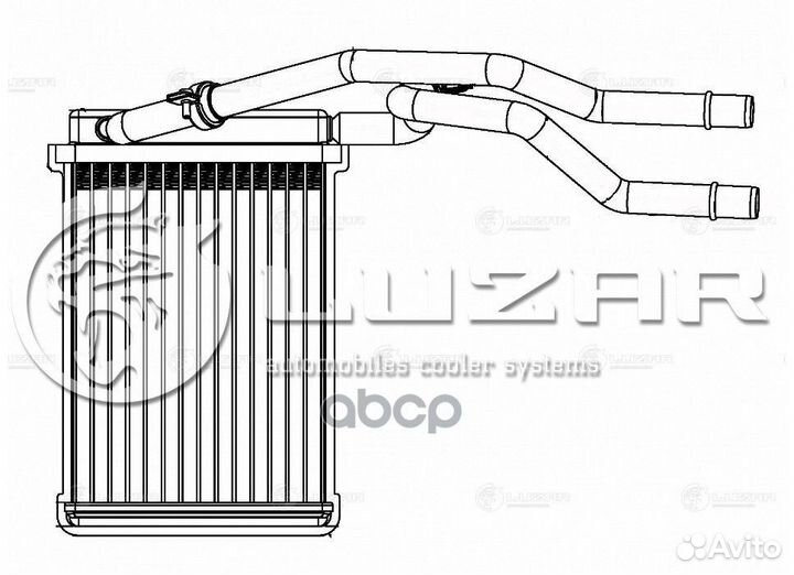 Радиатор отопителя LRH1031 luzar