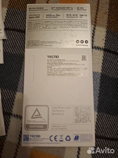 TECNO Camon 20 Pro, 8/256 ГБ