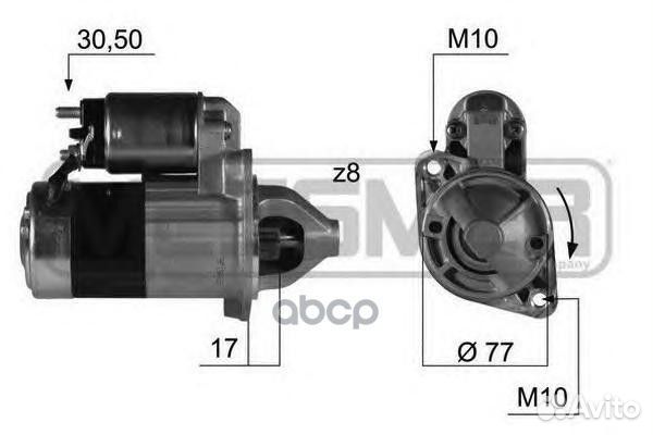 Стартер hyundai avante XD/elantra/santa FE/tucson
