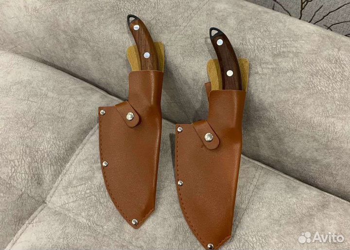 Сербский кованый поварской шеф-нож тяпка большой