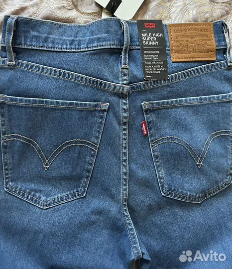 Джинсы новые Levi’s sculpt mile high super skinny