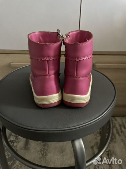 Кожанные ботинки полусапожки 23