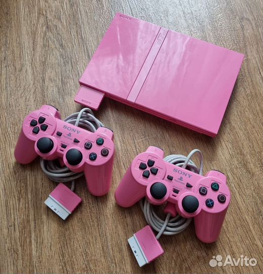 Sony Playstation 2 Slim scph-77008 Pink (fmcb)