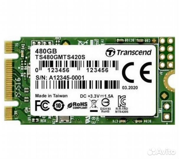 Жесткий диск SSD M.2 Transcend 480Gb TS480G) MTS42