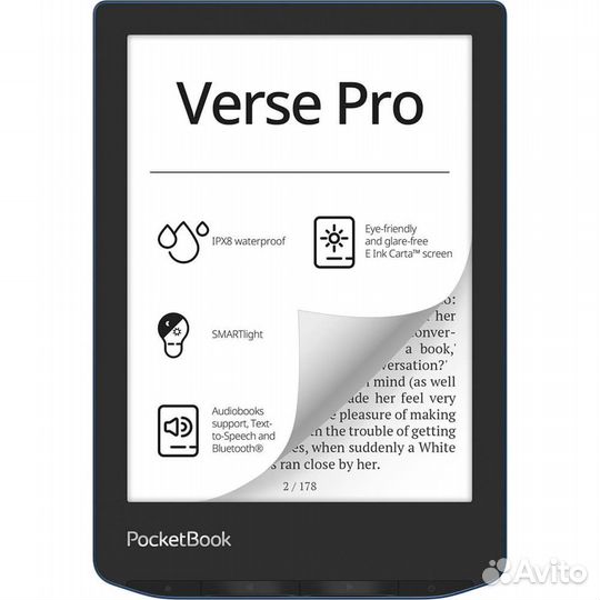 Книга электронная PocketBook 634 Verse Pro Azure