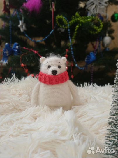 Мишка вязаный