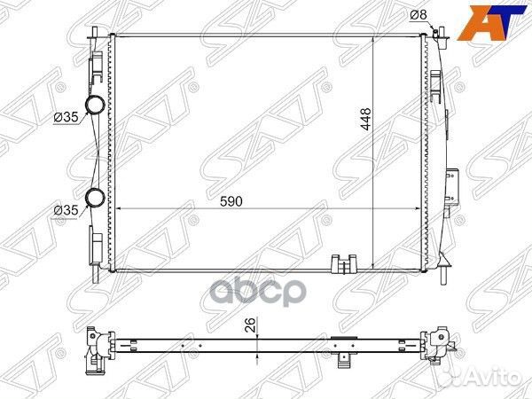 Радиатор Nissan Qashqai 06-13 / Qashqai+2 08-14