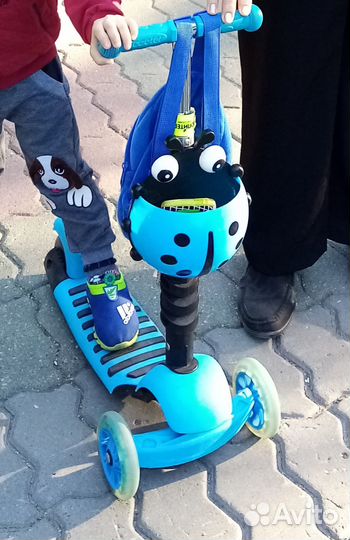 Самокат детский трехколесный бу