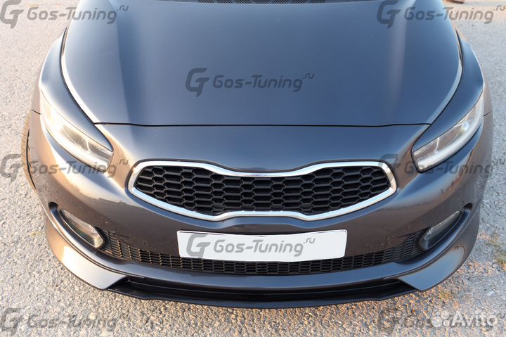 Накладка передняя на Kia Ceed \ Pro Ceed дорестайл