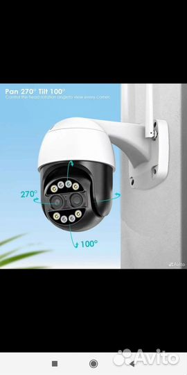 Уличная поворотная wifi камера