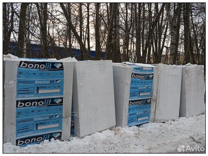 Пеноблок перегородочный Бонолит