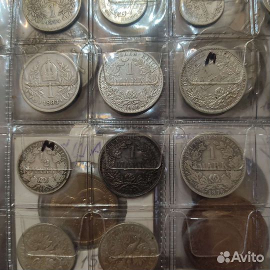 Серебряные Юбилейные монеты старой Германии