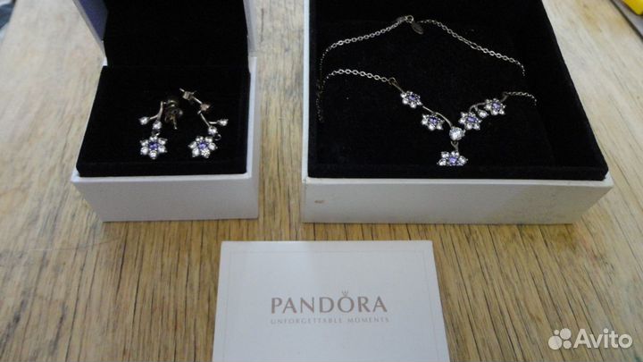 Колье и серьги Pandora