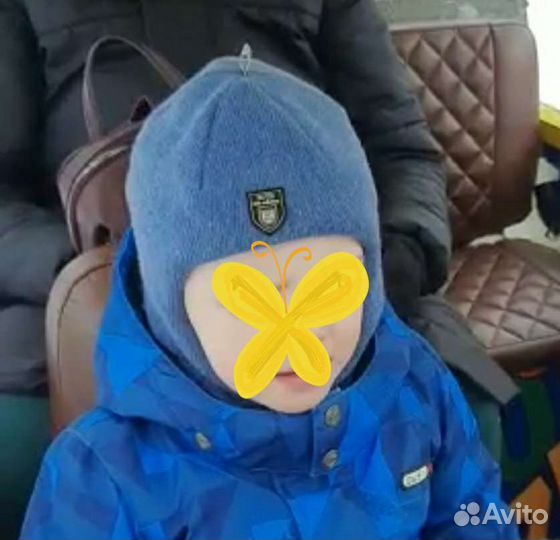 Зимний шлем для мальчика 3года Kivat