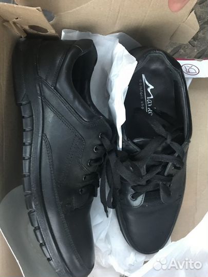 Мужские кожаные ботинки новые