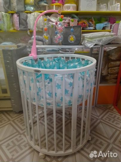 Детская кроватка круглая