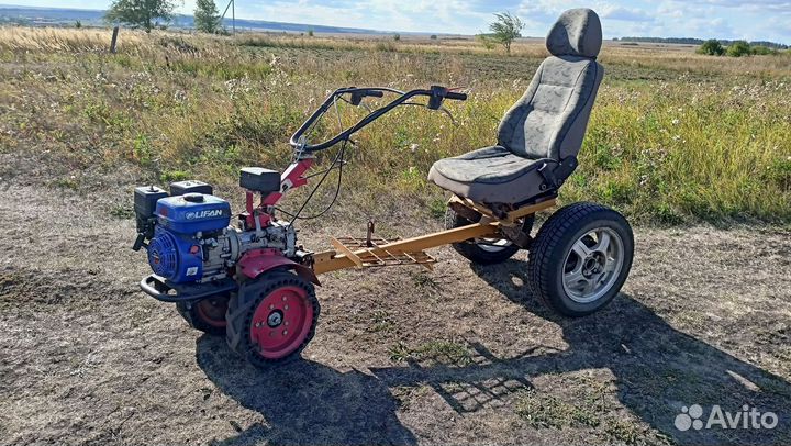 Мотоблок с адаптером и прицепом