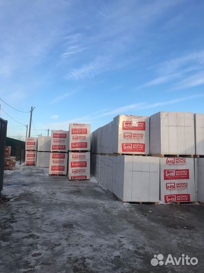 Газобетонные блоки 625.400.250 Д400 Novoblok