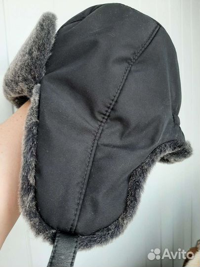 Шапка ушанка мужская р.60-62