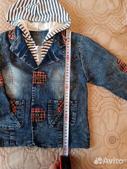 Джинсовый костюм для мальчика 98