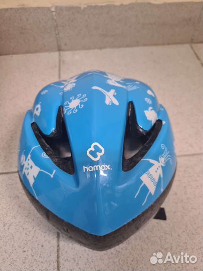 Детское велокресло hamax со шлемом