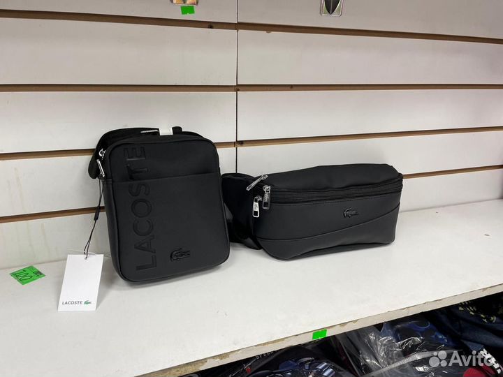 Сумка мужская lacoste + Поясная сумка lacoste . По