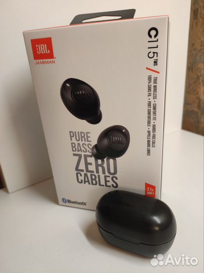 Беспроводные наушники JBL C115 TWS, black