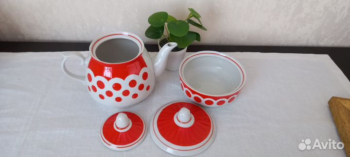 Зав.чайник, сахарница Чайка 2 вида СССР (винтаж)